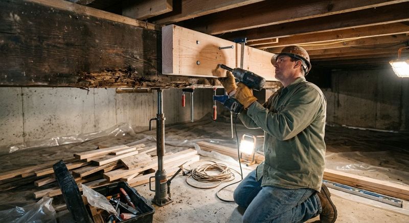 Floor Beam Repair in Wilmington, NC