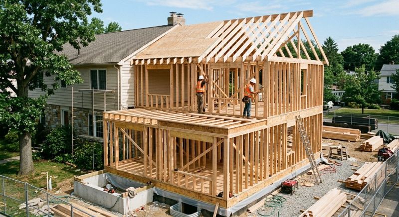 Home Addition Framing in Conroe, TX