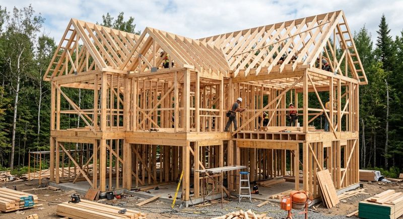 Timber Frame Construction in Conroe, TX