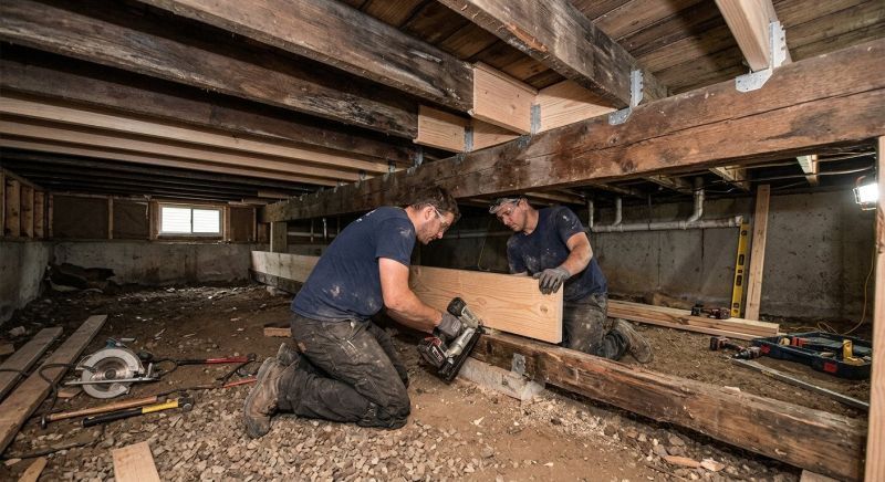 Basement Joist Repair in Wilmington, NC