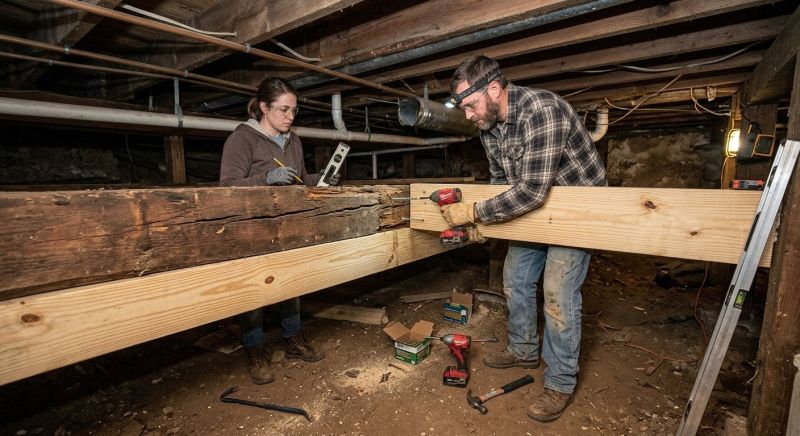 Basement Joist Repair in Wilmington, NC