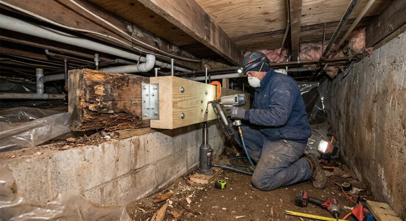Basement Joist Repair in Conroe, TX