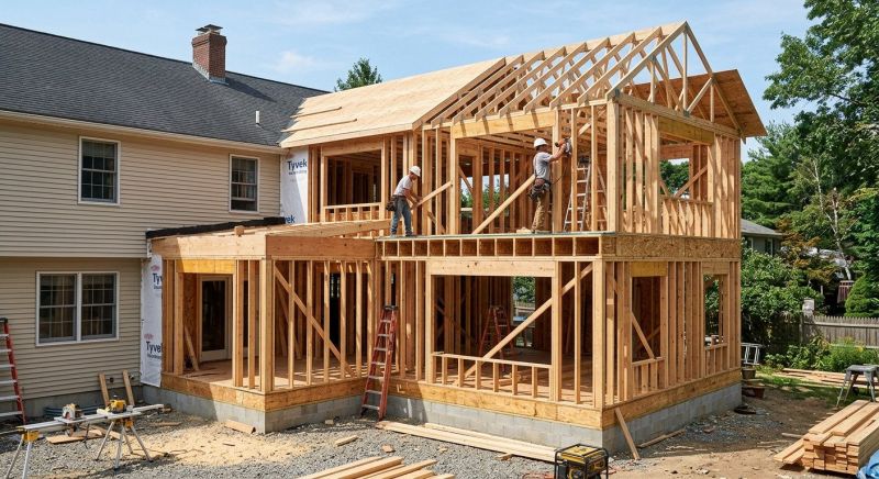Building Addition Framing in Conroe, TX
