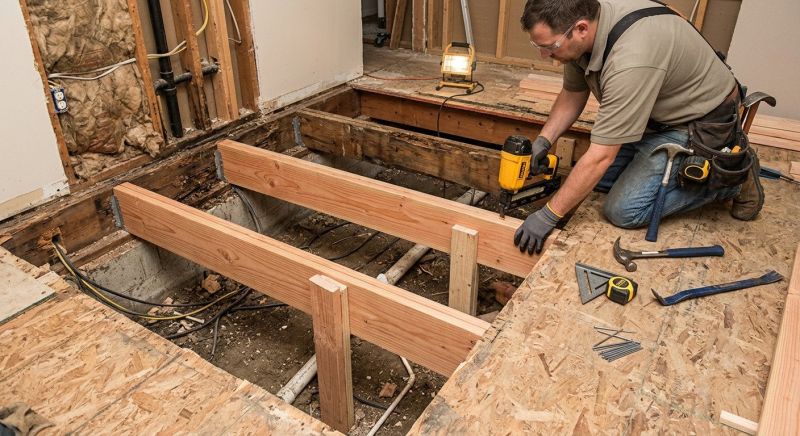 Floor Joist Repair in Kansas City, KS