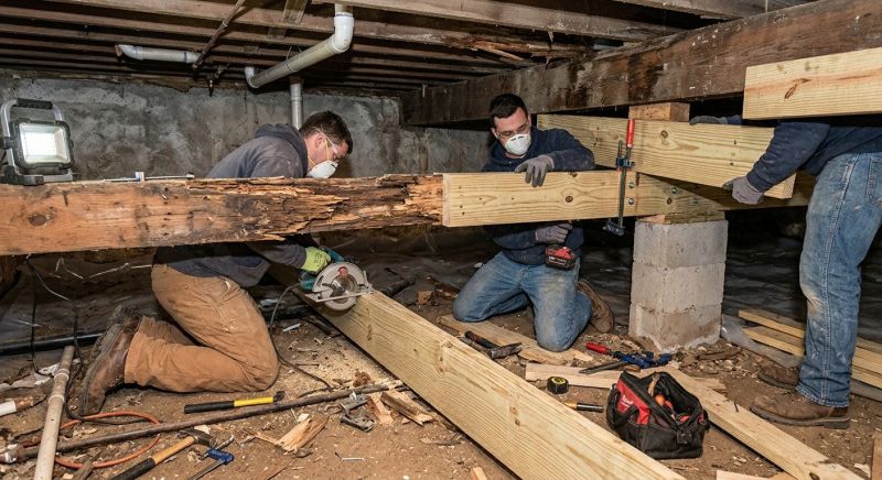 Floor Joist Repair in Conroe, TX