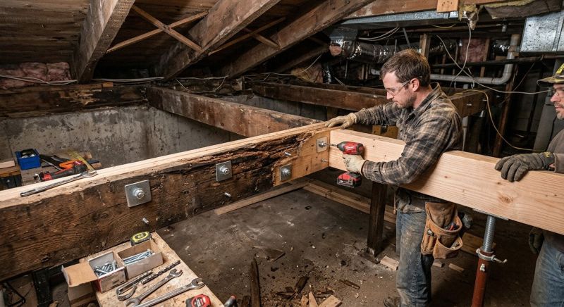 Foundation Joist Repair in Kansas City, KS