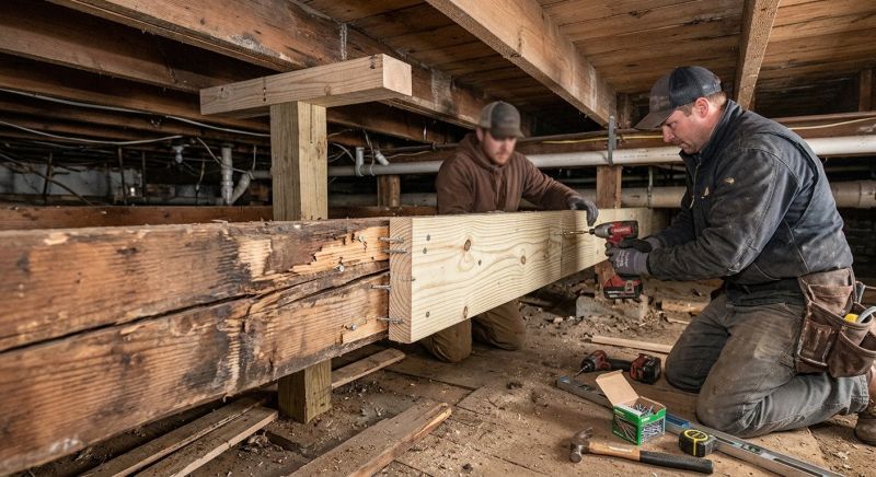 Foundation Joist Repair in Wilmington, NC