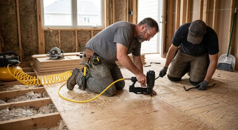 Plywood Flooring Installation in Kansas City, KS