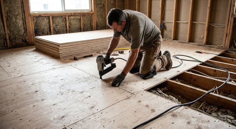 Plywood Flooring Installation in Kansas City, KS
