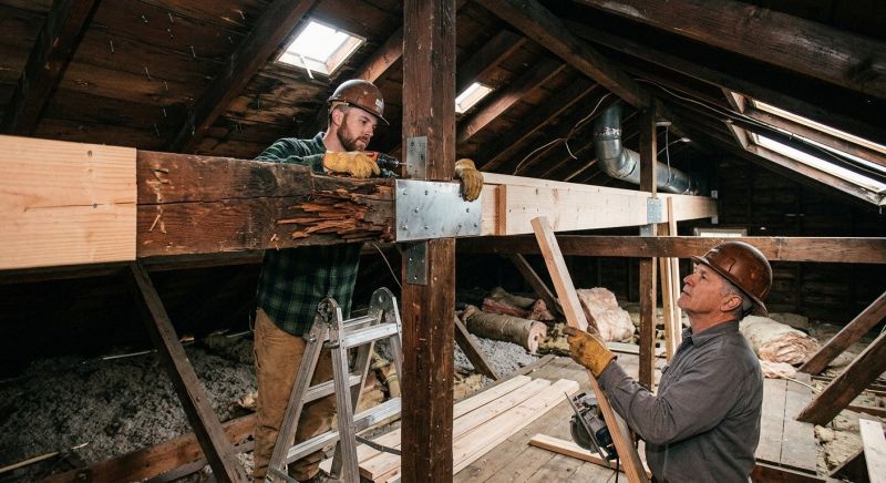 Roof Beam Repair in Kansas City, KS