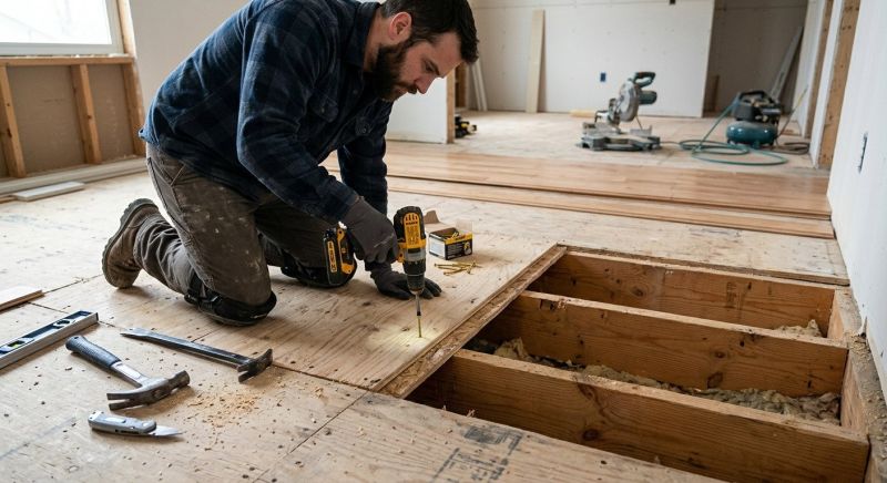 Squeaky Wood Floor Repair in Conroe, TX