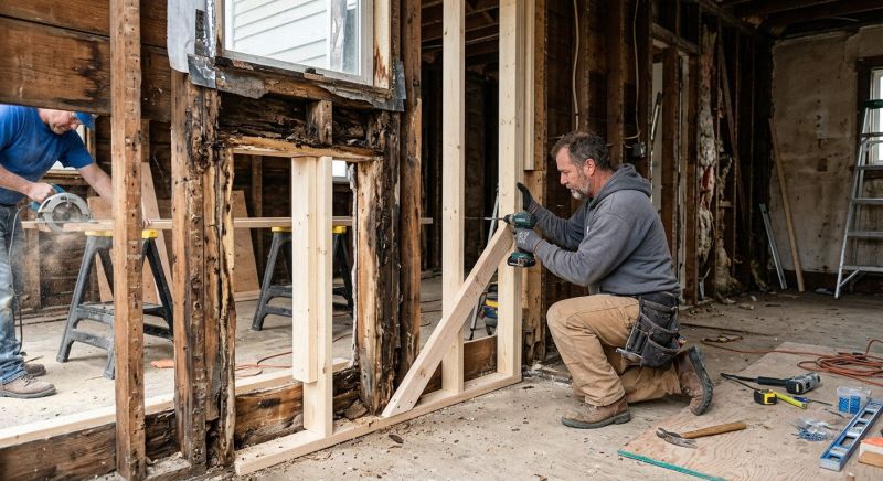 Structural Framing Replacement in Wilmington, NC