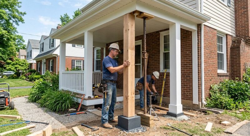 Veranda Post Replacement in Kansas City, KS